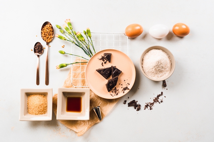 ingrédients mécessaires pour faire dessert churros maison plus sains avec de la farine de blé entier et cassonade