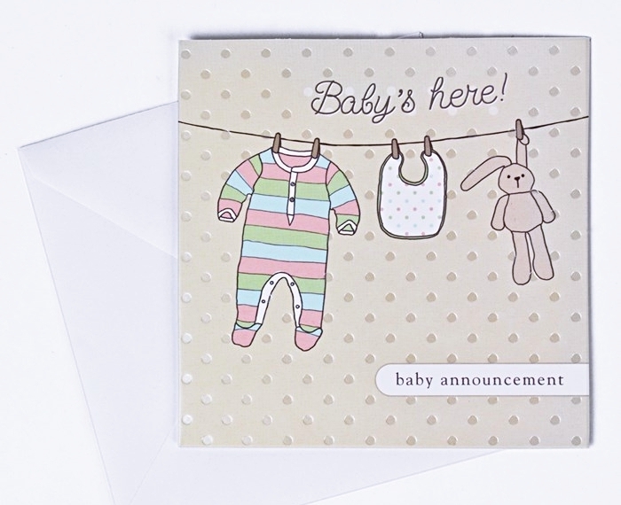 faire-part naissance fait main, annonce bébé par un courrier, modèle carte naissance bébé diy avec dessins mignons