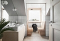 Salle de bain scandinave – la douche chaude venue du froid