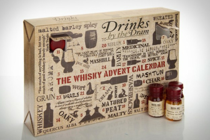 Calendrier de l avent pour femme, idée cadeau calendrier de l avent chaque jour différent whiskey mini bouteille