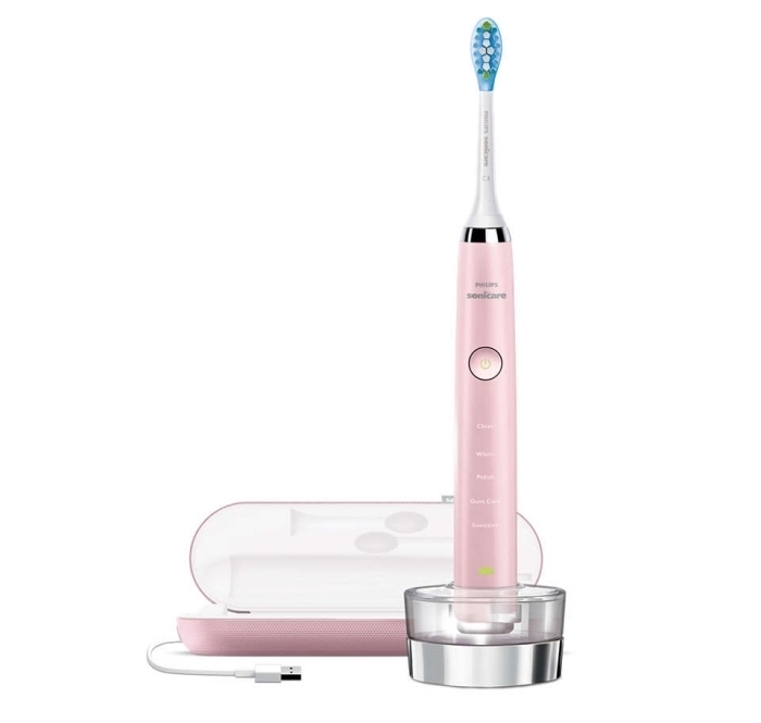 appareils soins beauté pour dents, modèle de brosse à dente rose électrique de philips, cadeau maman noel
