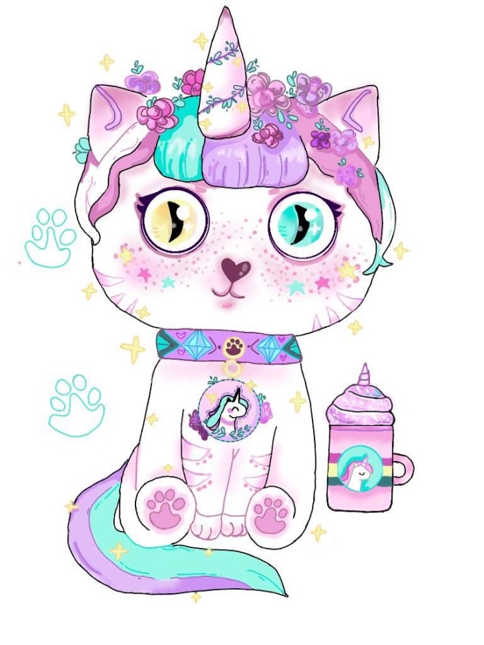 Shop Last Year Ado Dessin Kawaii Fille Licorne Facile