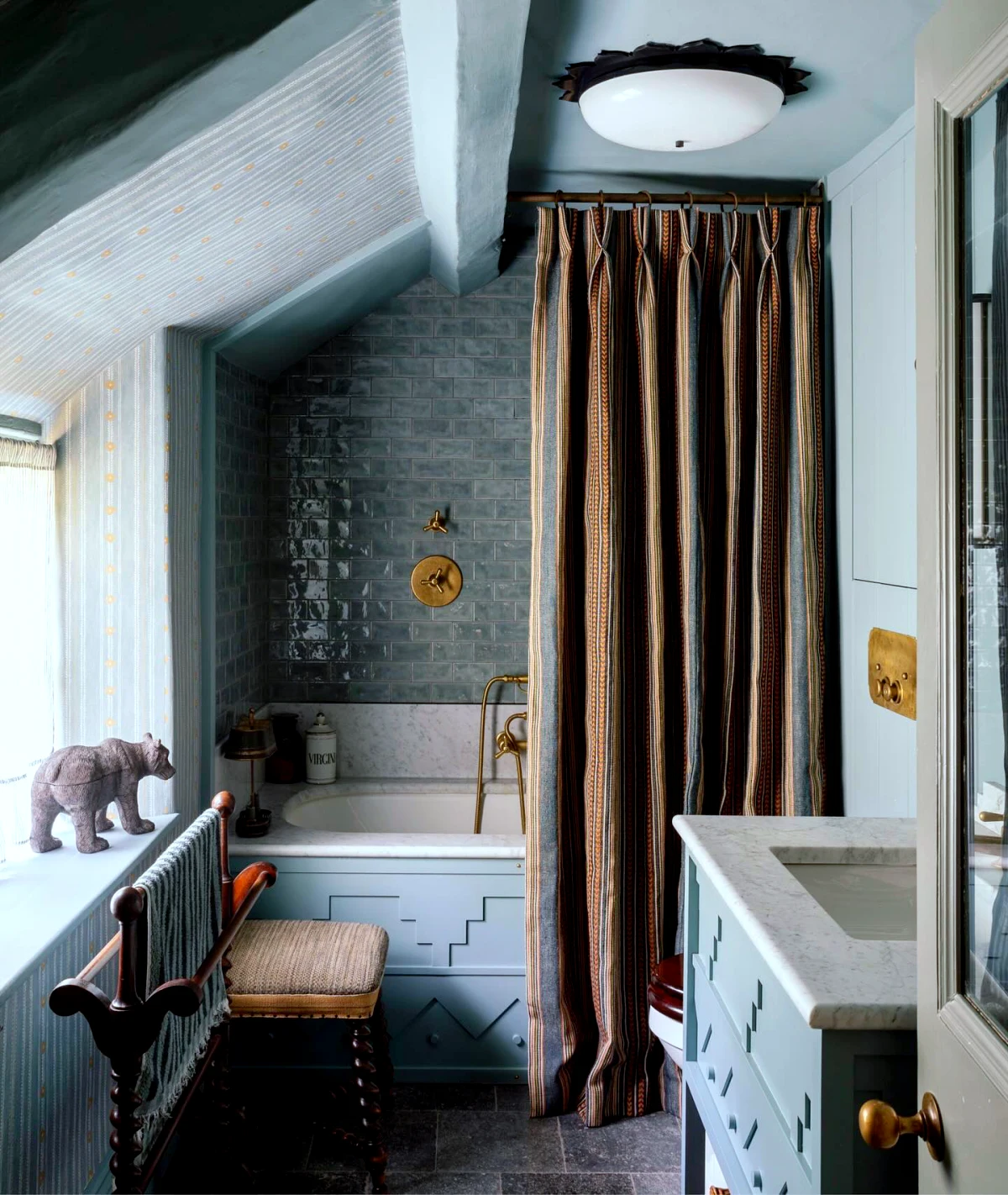 comment decorer une salle de bain dans un style retro