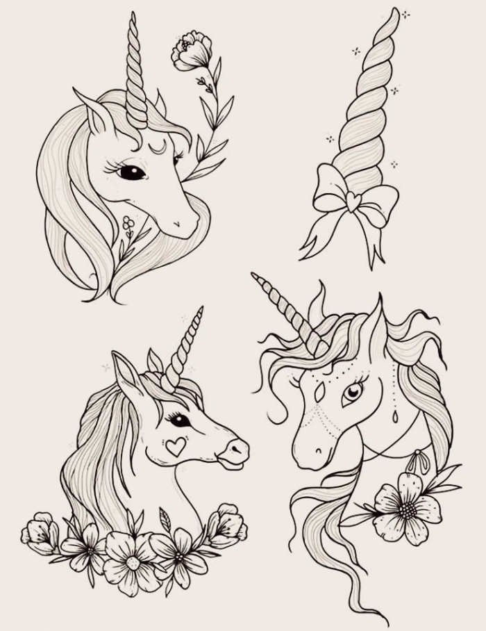 Coloriage Corne De Licorne