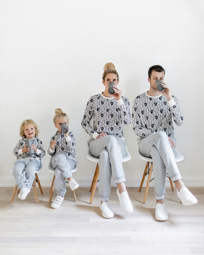 Pyjamas pour noel pour toute la famille, tenue de noël pour femme tenue pour femme jolie idée