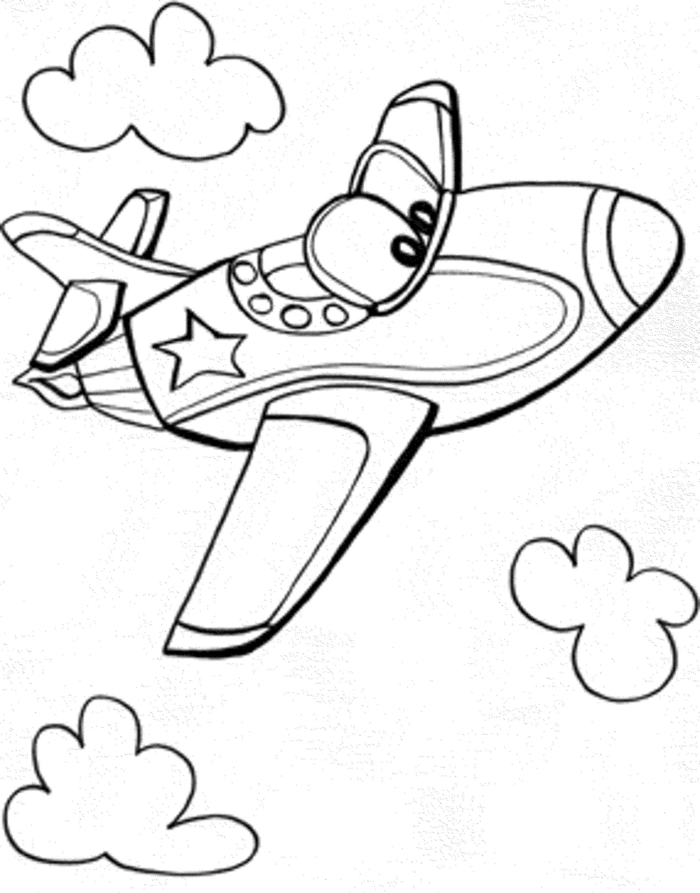 Apprendre a dessiner facilement, avion dessin facile a faire, inspiration pour commencer, image à colorer 