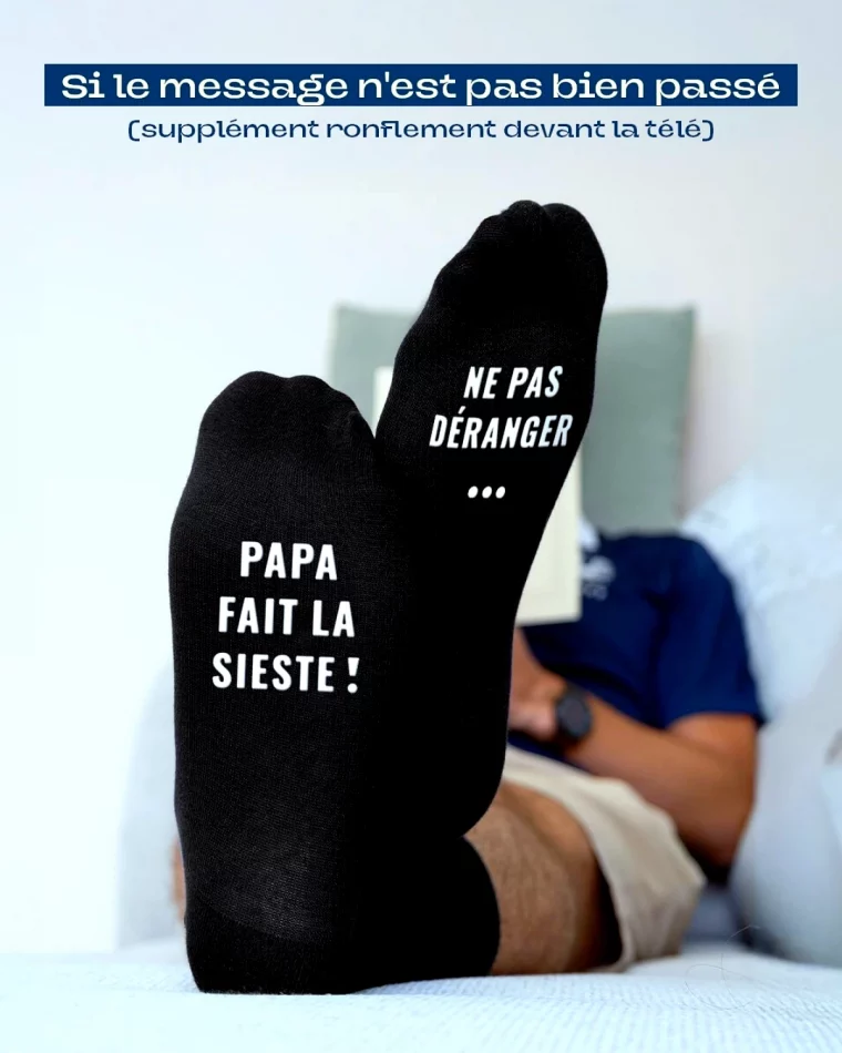 chaussettes personnalise pour papa cadeau noel