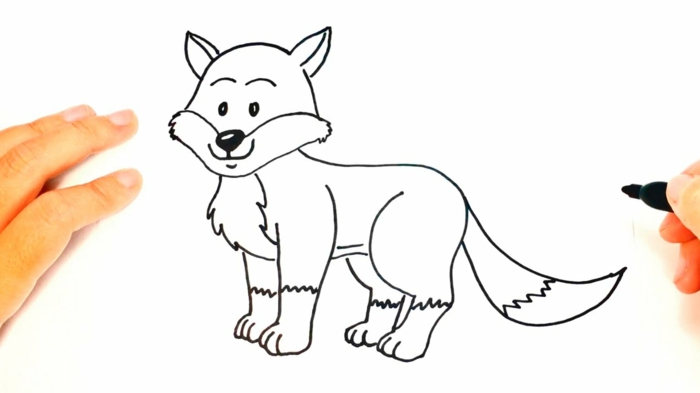 Apprendre à dessiner dessin facile a reproduire photo pour apprendre les étapes idée comment dessiner un chien 