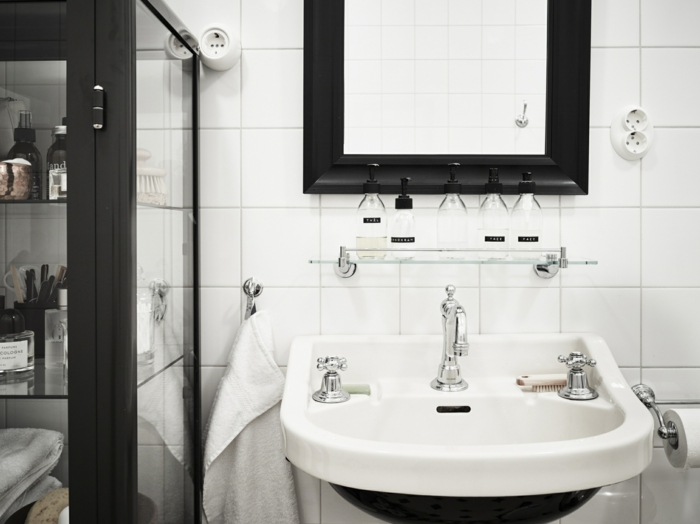 Belle salle de bain industrielle, réussir le style industriel, comment meubler une salle de bains contemporaine