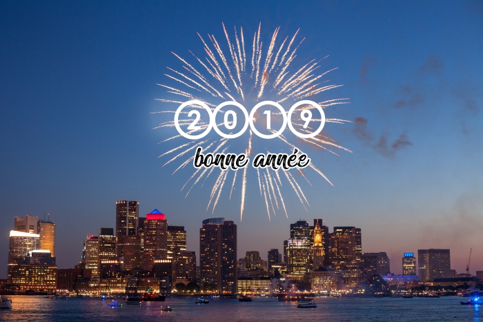 fond d'écran nouvel an original 2019, photo avec feux d'artifice, idée quel wallpaper pc pour célébrer la nouvelle année