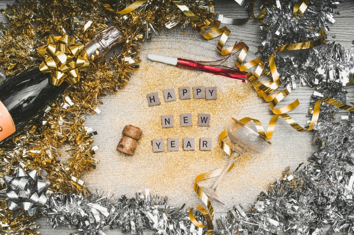 souhait excellente année, wallpaper pc nouvel an, idée carte de voeux numérique pour bonne et heureuse nouvelle année