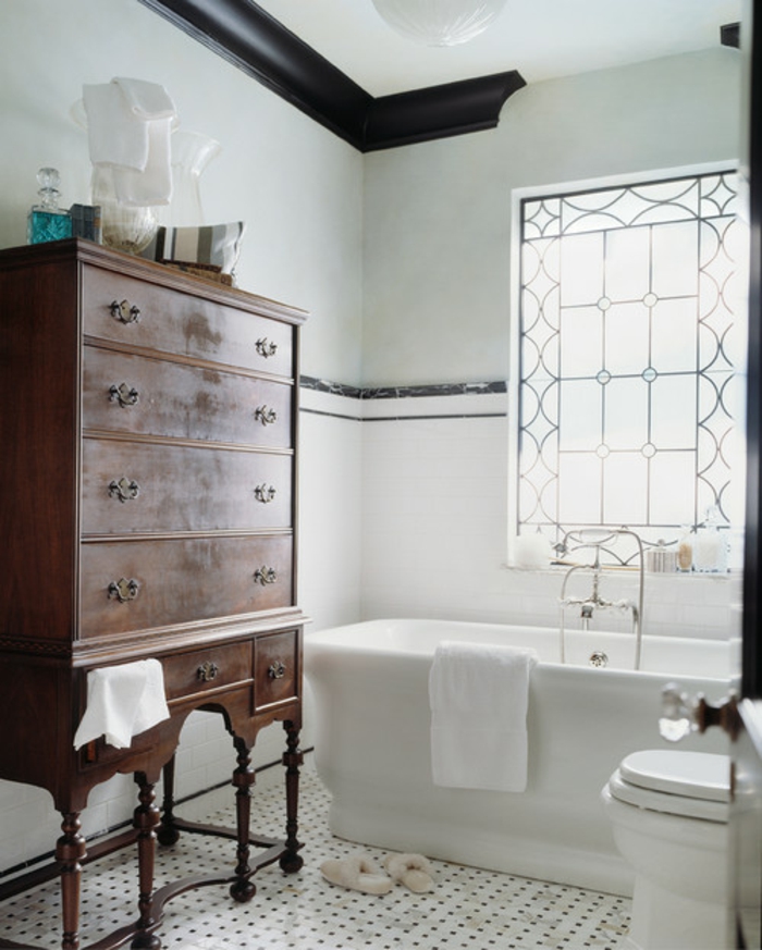 Quelle est la meilleure idée de decoration industriel, salle de bain industrielle, cool idée pour la déco stylée cabinet vintage bois