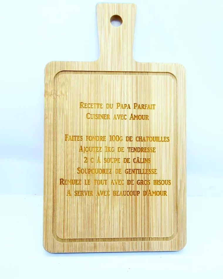 planche en bois personnalisable a offrir cadeau noel papa qui a tout