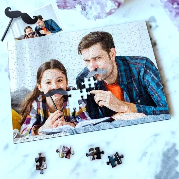 puzzle personalisable a partir d une photo pere et fille