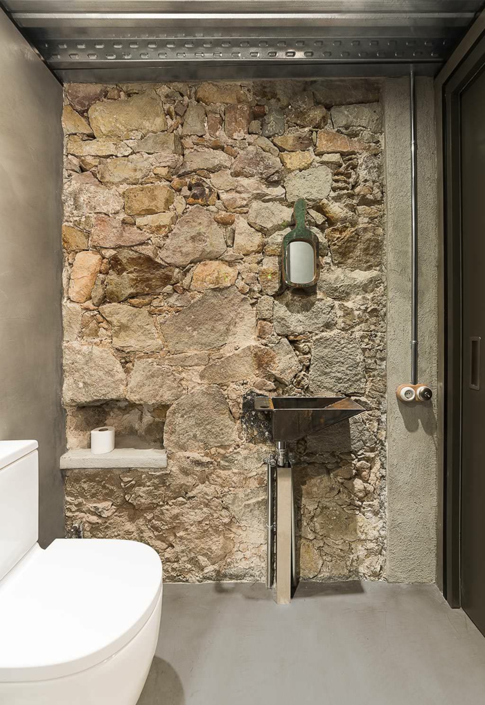 Beau style industriel décoration salle de bain, simple et beau design industriel, inspiration chic moderne