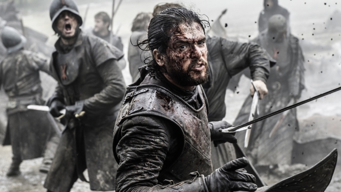 Jon Snow dans la saison finale de Game of Thrones, première des épisodes finales de la série Game of Thrones