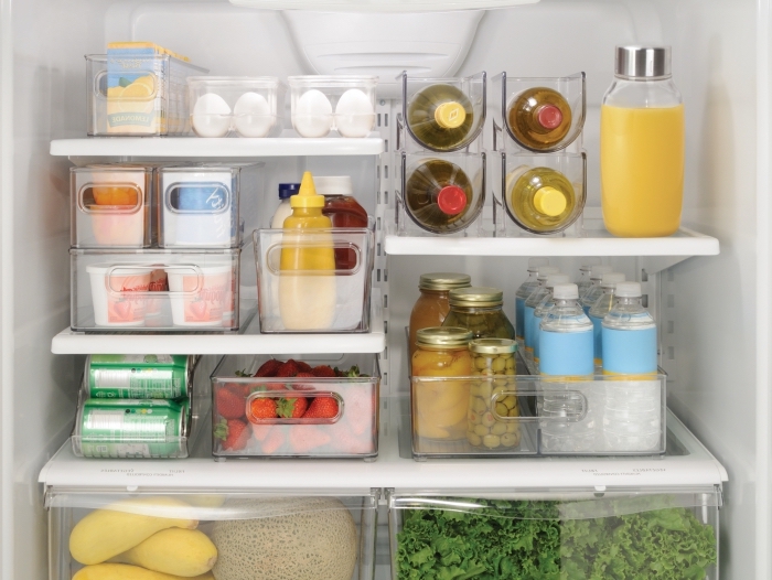 accessoires de rangement pour une organisation frigo optimale, bacs de rangement et organisateurs frigo pour les différents types d'aliments