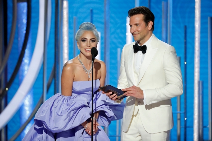 Lady Gaga nominée pour le rôle dans A Star is Born, Golden Globes 2019 prix de Meilleure chanson originale, Lady Gaga et Bradley Cooper Golden Globes cérémonie