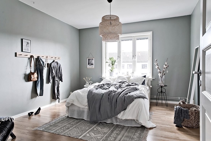 comment peindre une chambre adulte avec deux couleurs design interieur style minimaliste decoration chambre scandinave en blanc et gris