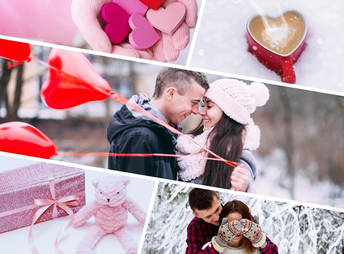 objets romantiques pour la Saint Valentin, quelle surprise pour femme amoureuse, boîte emballage rose glitter avec ruban rose pastel