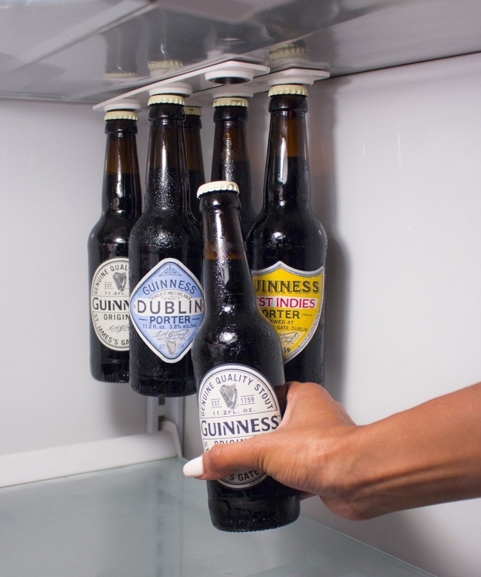 porte-bières magnétique pour réfrigérateur, astuces rangement frigo pour optimiser l'espace de stockage
