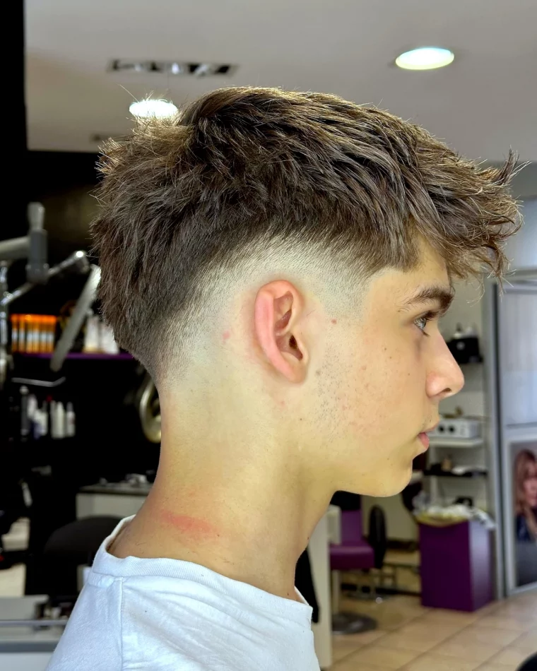 undercut pour garcon coupe de cheveux