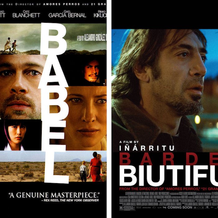 collage des films Babel et Biutiful oscars réalisés par le mexicain Alejandro Gonzalez Iñarritu qui présidera le jury du festival de cannes du 14 au 25 mai 2019