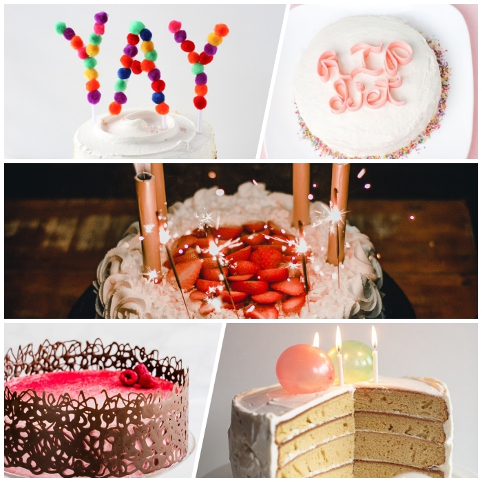 mille et une façons de réaliser une décoration gâteau d'anniversaire originale, petites décorations de gâteaux comestibles ou non comestibles