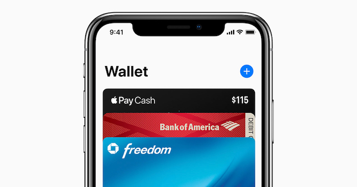 image iphone avec application Apple Wallet qui gèrera la nouvelle carte de crédit lancée avec Goldman Sachs