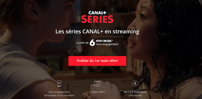 capture offre plateforme vod Canal + Séries Plus Vernon Subutex Twin Peaks Engrenages à 6,99 euros