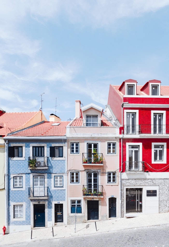 Lisbonne fond d'écran paysage maisons colorés, les plus belles villes du monde, photographie urbaine