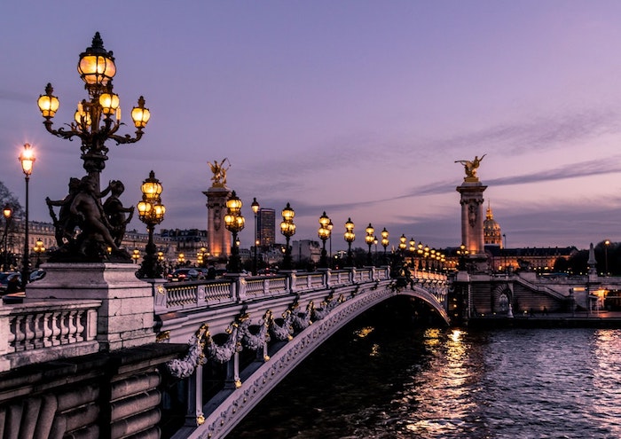 Paris paysage d'hiver, photo paysage urbain, comment décorer son desktop, rivière et pont à Paris