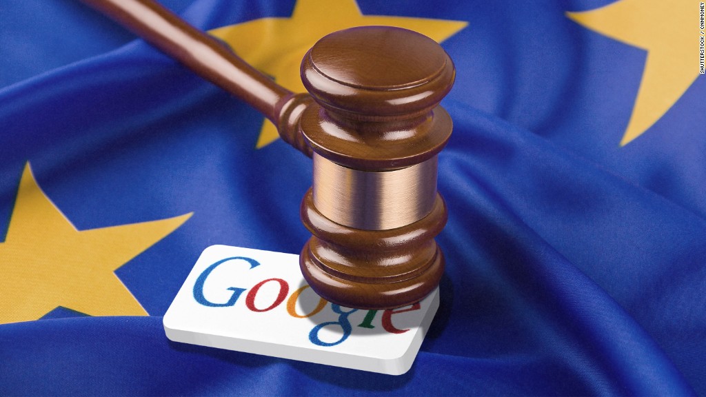 illustration de la justice de la commission européenne qui condamne Google à 1,5 milliard d'euros d'amende pour ses pratiques antitrust dans AdSense
