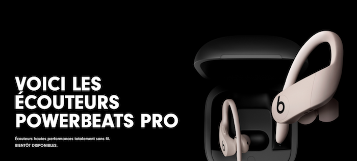 Beat annonce le lancement des nouveaux écouteurs Powerbeats Pro sans fil affichant neuf heures d'autonomie