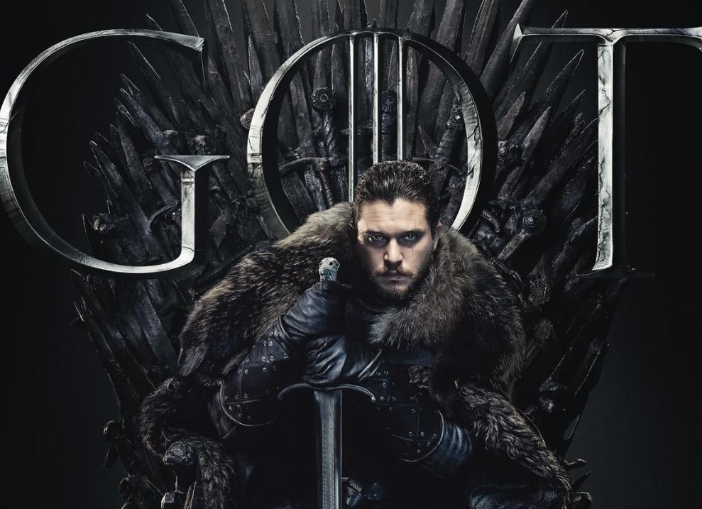 Image de Jon Snow sur le trône pour la saison 8 de Game Of Thrones, ponctuée d'un album BO For The Throne avec The Weeknd et Travis Scott