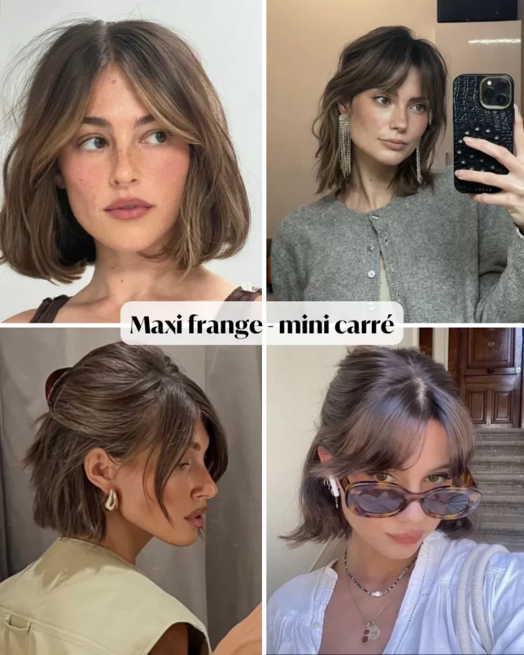 mini carre et maxi frange la tendance de la saison