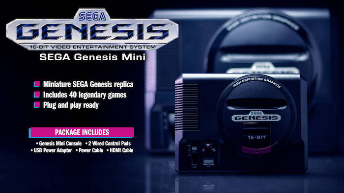 La nouvelle console Sega MegaDrive Mini ou connue sous le nom de Genesis aux USA sortira en septembre 2019