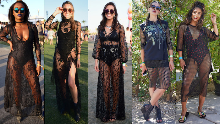 Longue robe noire dentelle, robe dentelle boheme, robe longue hippie chic, adopter le style top de l'été coachella 