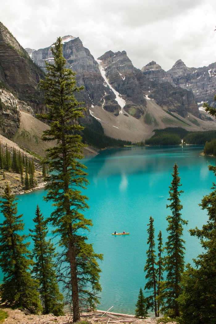 Canada lac Moraine paysage magnifique, les plus beaux endroits de amerique en images