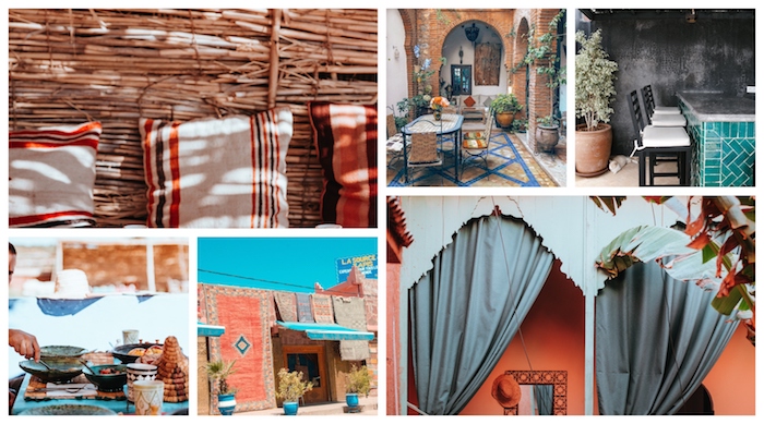 La décoration marocaine, inspiration de maisons à Maroc, déco berbère, chambre style bohème chic, idée comment décorer