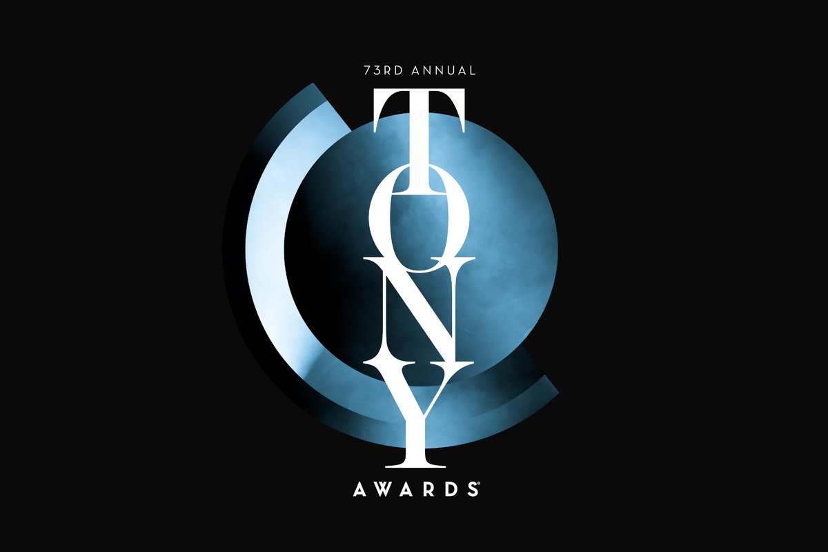 logo des Tony Awards qui ont tenu leur 73e cérémonie des récompenses de théâtre et comédie musicale de Broadway