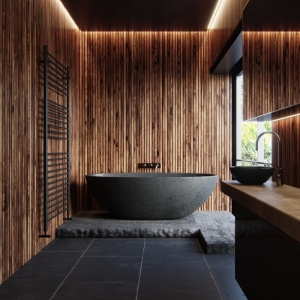 95 idées pour la déco d'une salle de bain en noir et bois élégante et moderne