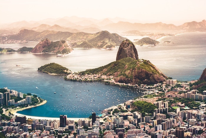 Rio de Janeiro photo de haut, le plus beau endroit de monde, fond d'écran paysage, belle image paysage à choisir