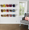 range chaussures mural avec moulures astuces rangement pour escarpins fauteuil vintage astuces rangement chaussures gain de place