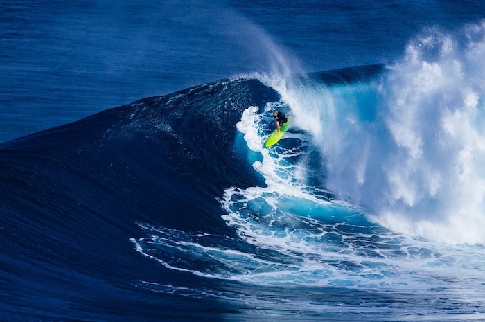 Grande vague, homme surfeur, océan et ondes, fond d'écran été, image paysage, les plus belles photos du monde