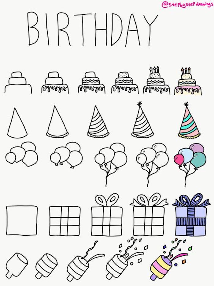 1001 id es de dessin  d anniversaire  joli et simple  faire