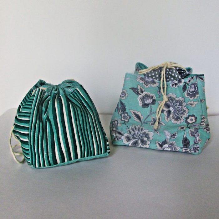 Cool modèles de sacs en tissu à faire soi-même, idée projet diy facile avec tissu fleuri 