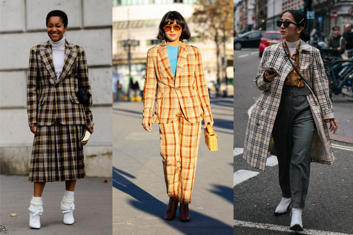 Tailleur carrée tenue femme look casual, les meilleures tendances 2019, belle tenue d'automne