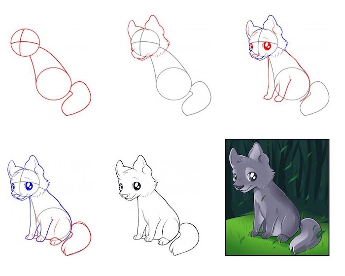 1001 Astuces D Artiste Pour Apprendre A Realiser Un Dessin De Loup