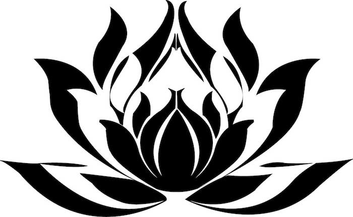 Choisir un dessin stylisé, dessin de fleur, image tatouage thailandais dessin fleurie symbole